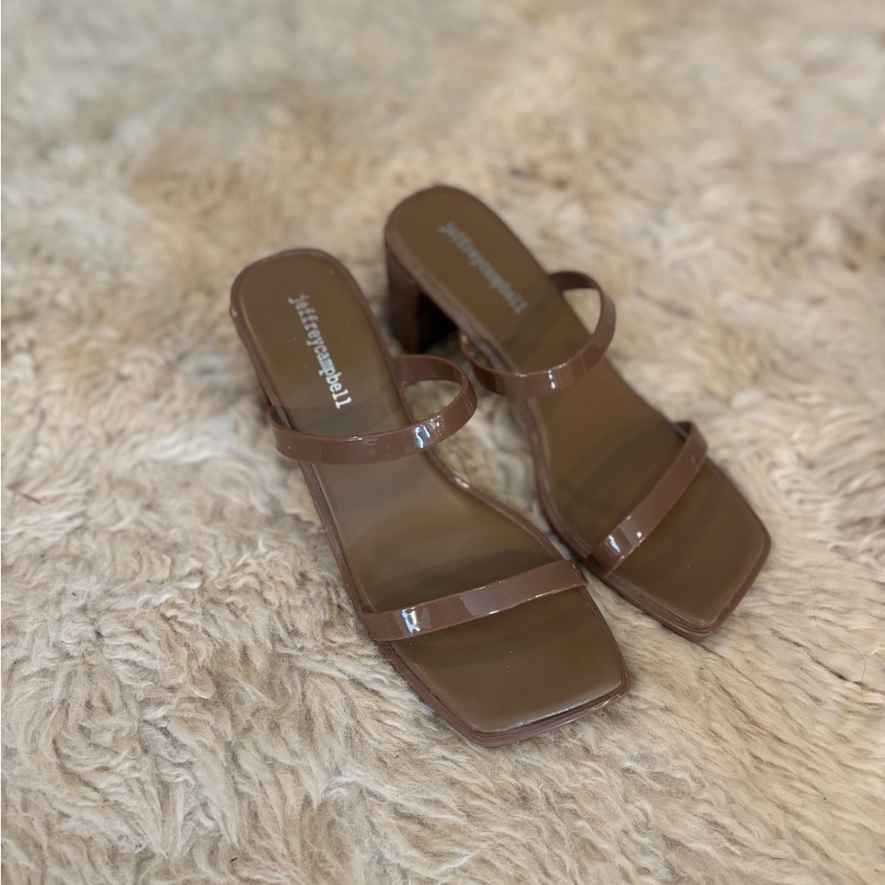 Jeffrey Campbell Brown Strappy Sandals